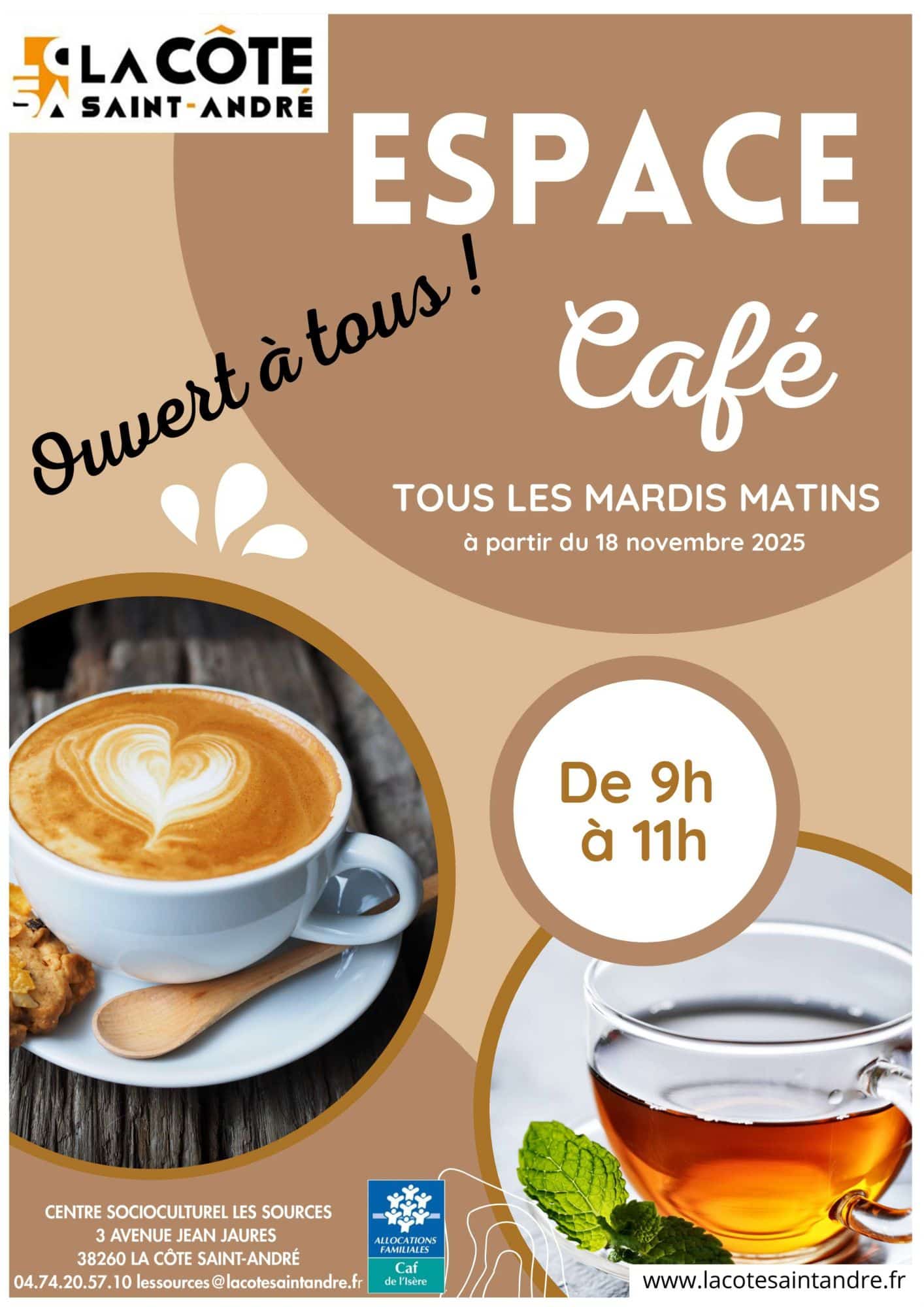 Affiche espace café